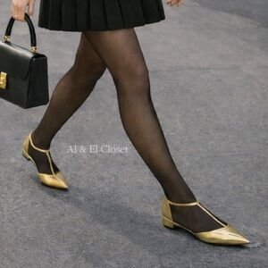 Worthington Kendie Metallic Gold Pointed Toe Women’s Flats Size 8M New with Tag